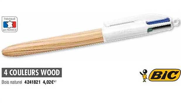 4 Couleurs Wood Bic