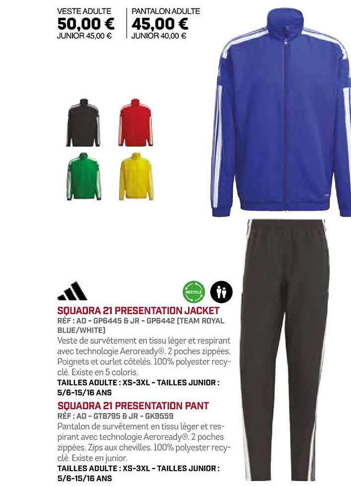 adidas squadra 21 présentation jacket ou pant