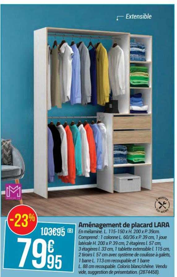 aménagement de placard lara