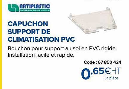 artiplastic capuchon support de climatisation pvc