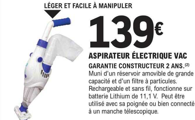aspirateur électrique vac