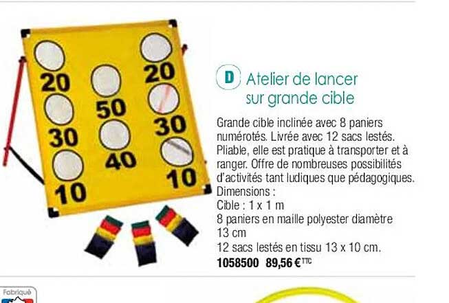 atelier d lancer sur grande cible