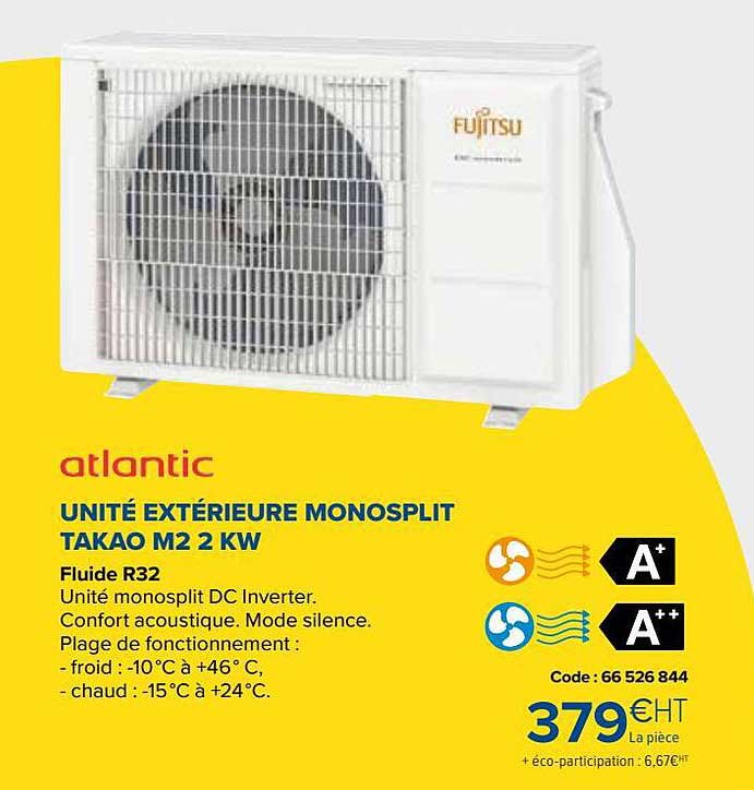 atlantic unité extérieure monosplit takao m2 2kw