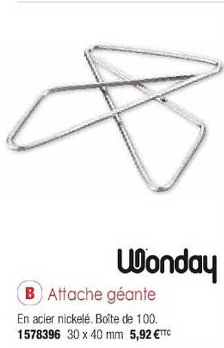 attache géante wonday