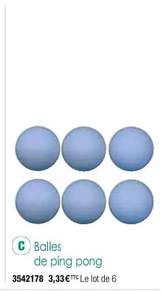 balles de ping pong