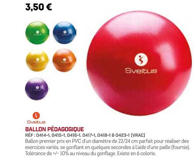 ballon pédagogique sveltus