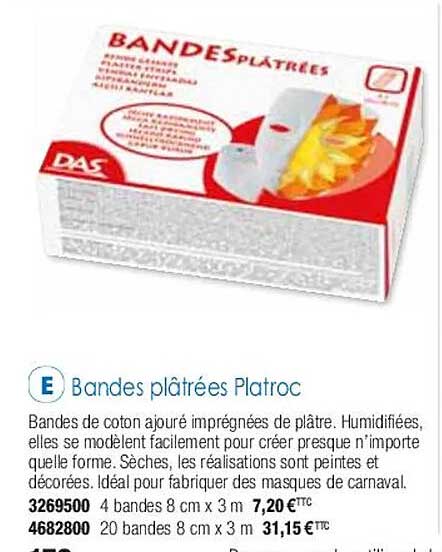Bandes Plâtrées Platroc