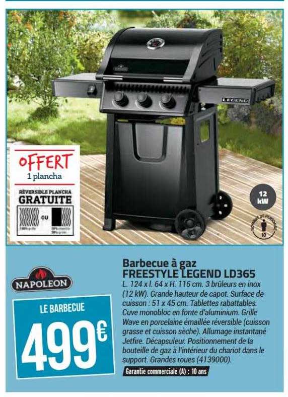 barbecue à gaz freestyle legend ld365