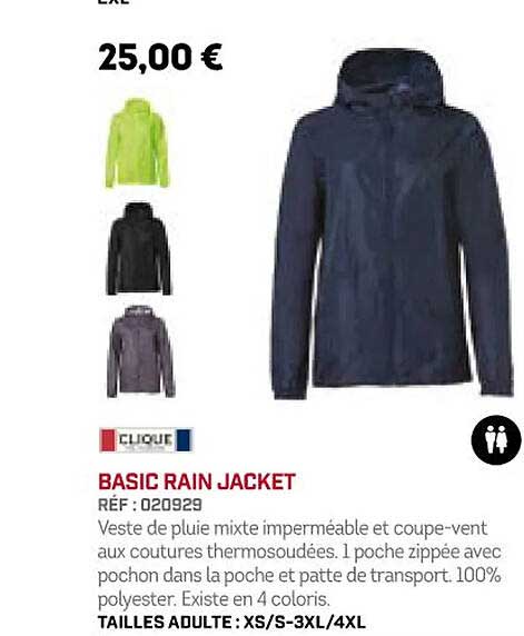 basic rain jacket