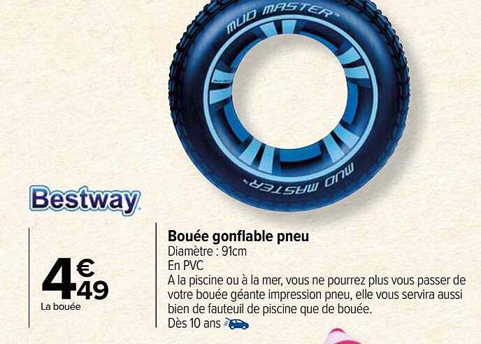Bestway Bouée Gonflable Pneu