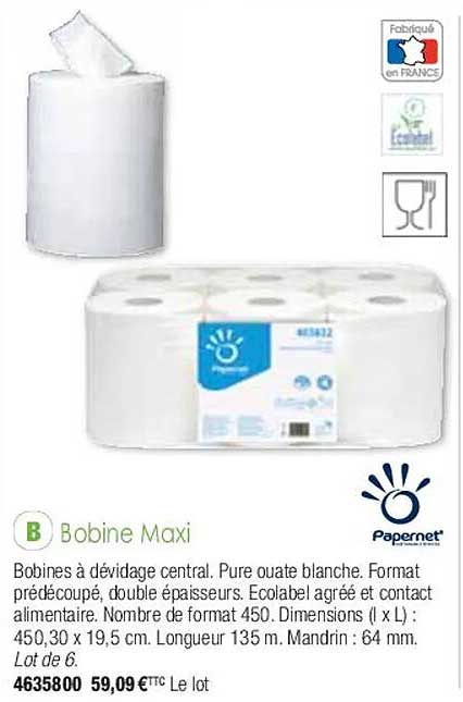 bobine maxi papernet'