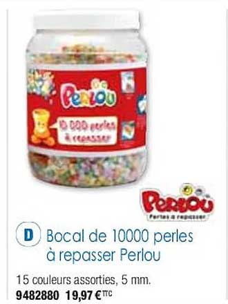 Bocal De 10000 Perles à Repasser Perlou