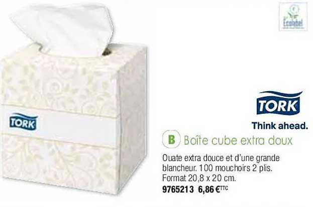 boîte cube extra doux tork think ahead