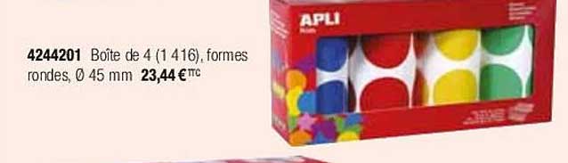 Boîte De 4 Formes Rondes Apli