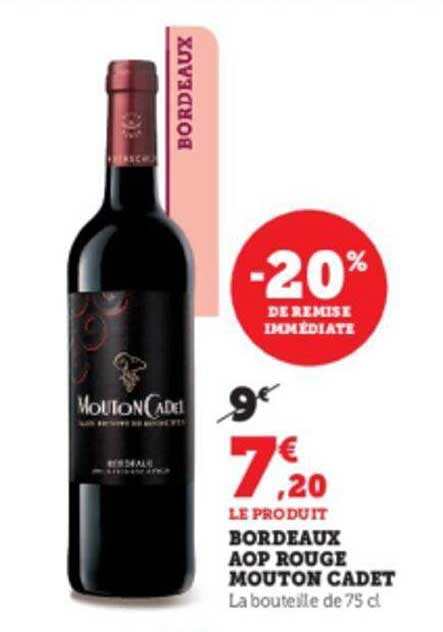 bordeaux aop rouge mouton cadet