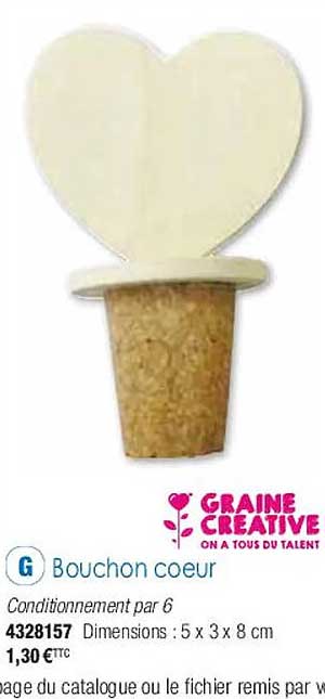 bouchon cœur graine créative