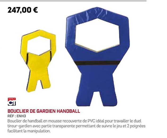 bouclier de gardien handball