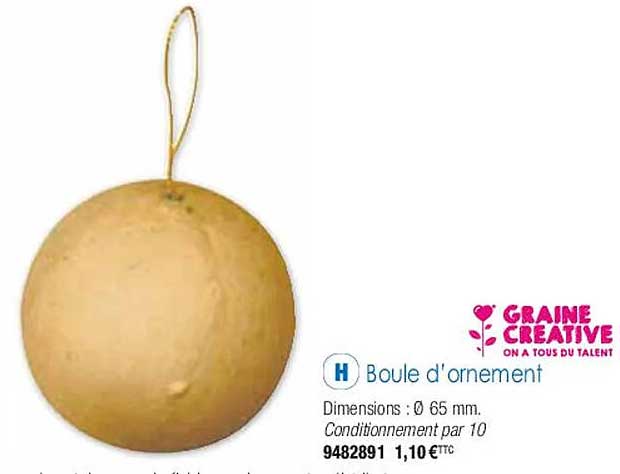 Boule D'ornement Graine Créative