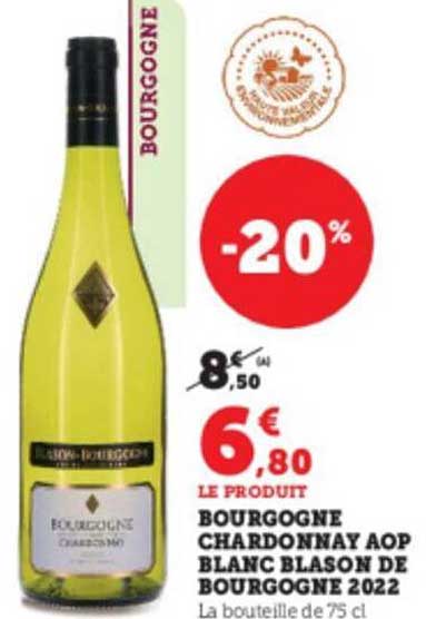 bourgogne chardonnay aop blanc blason de bourgogne 2022