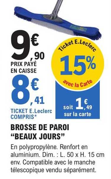 brosse de paroi "beaux jours"