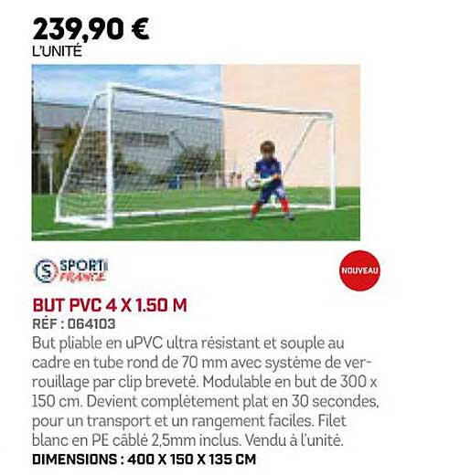 but pvc 4x1.50 m sporti france