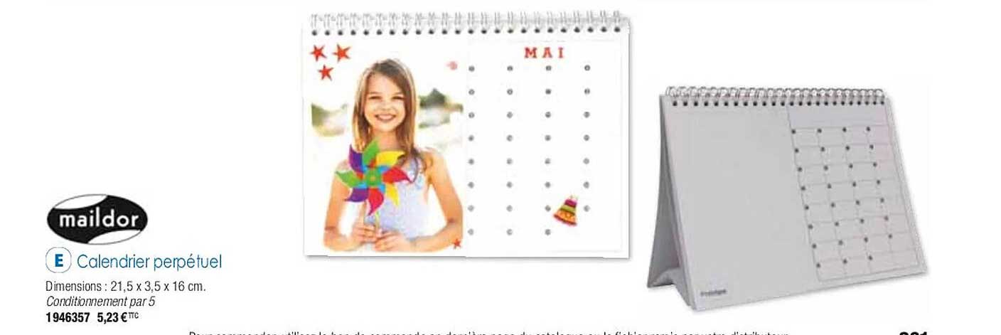 calendrier perpétuel maildor