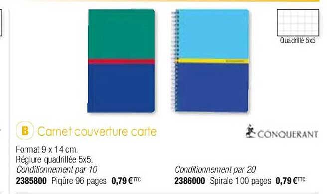 Carnet Couverture Carte Conquerant