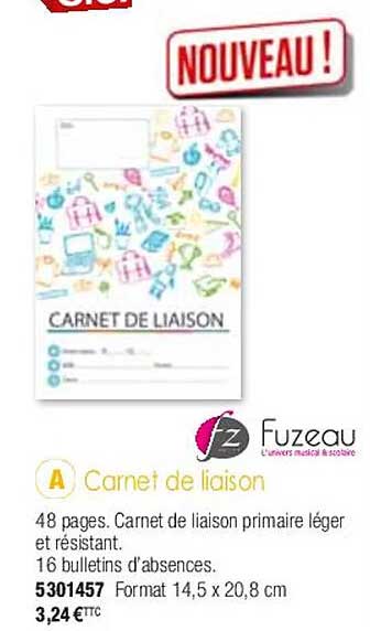 carnet de liaison fuzeau