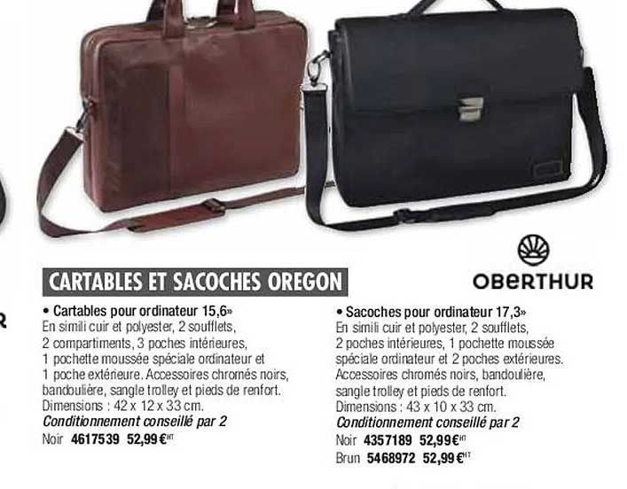 cartables et sacoches oregon oberthur