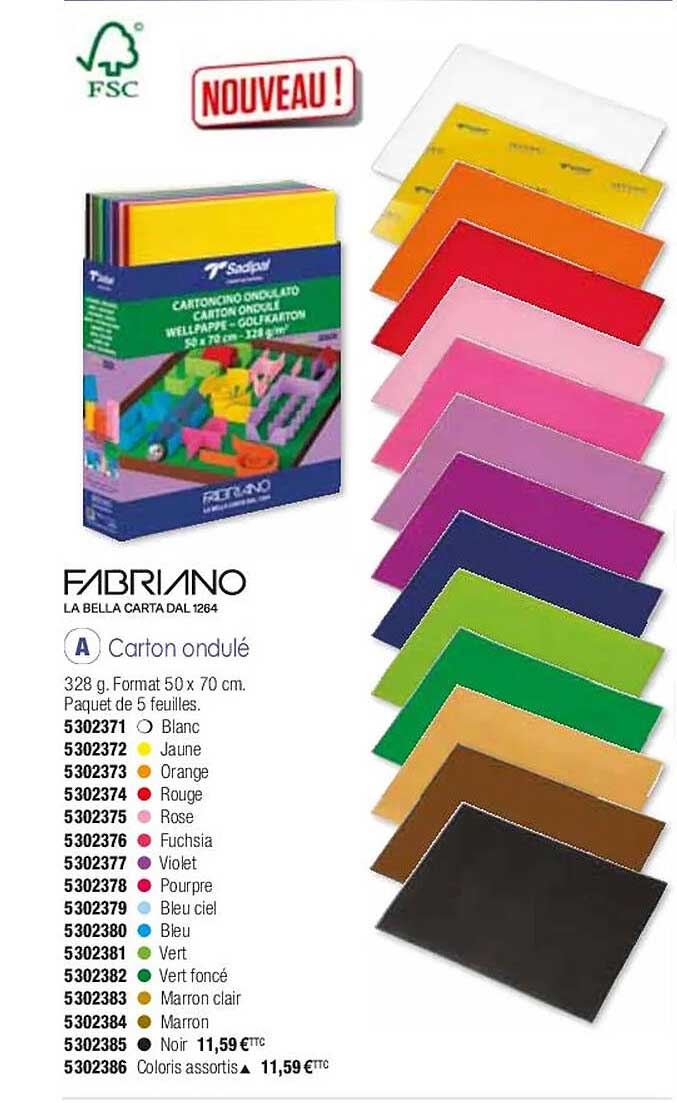 carton ondulé fabriano