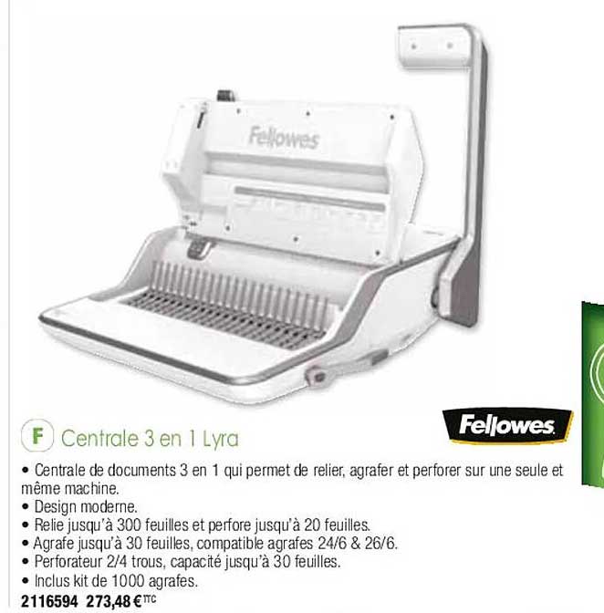 central 3 en 1 lyra fellowes