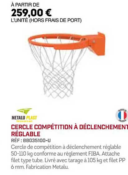 cercle compétition à déclenchement réglable