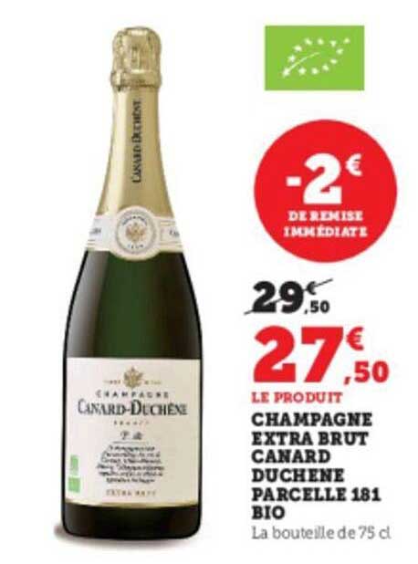 champagne extra brut canard duchène parcelle 181 bio
