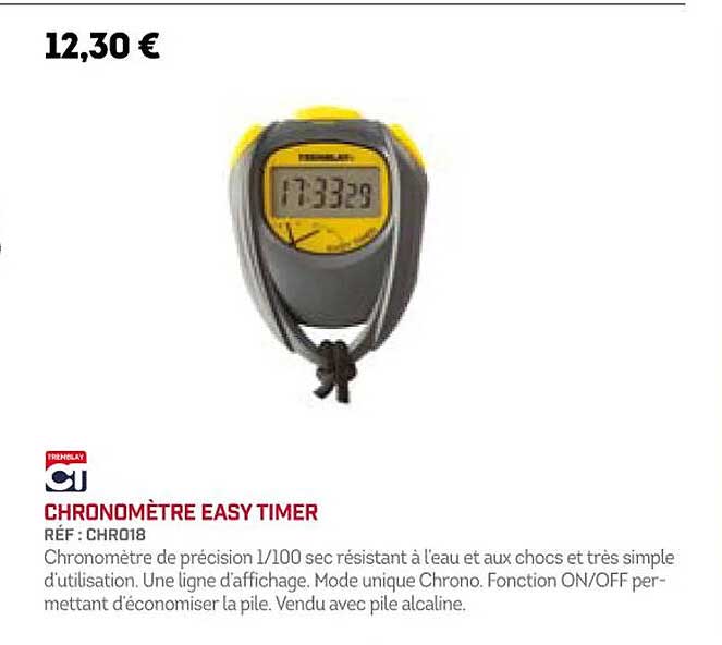 chronomètre easy timer