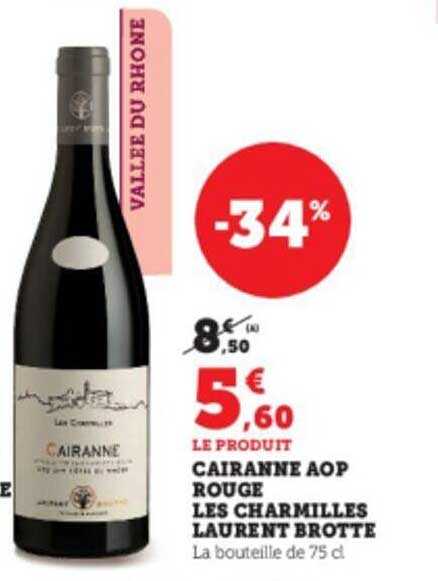 clairanne aop rouge les charmilles laurent brotte