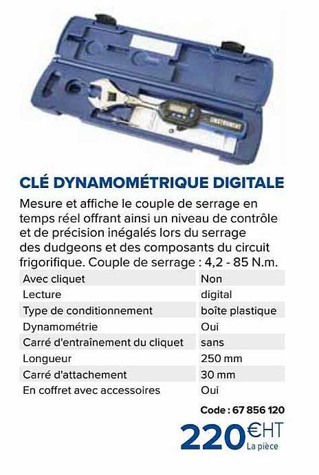 clé dynamométrique digitale
