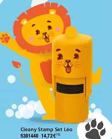 cleany stamp set léo