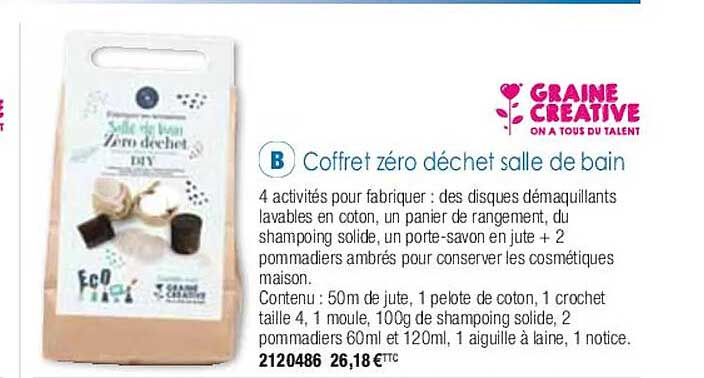 coffret zéro déchet salle de bain graine créative