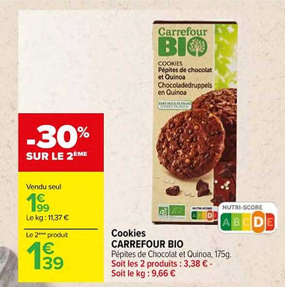 Cookies Carrefour Bio