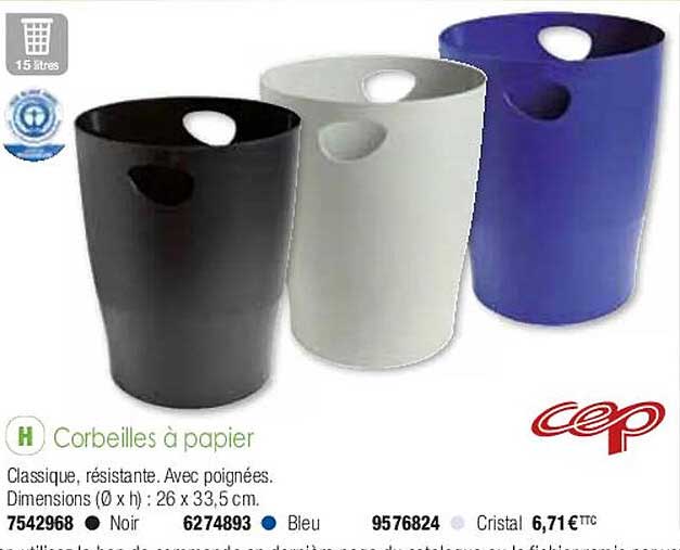 corbeilles à papier cep