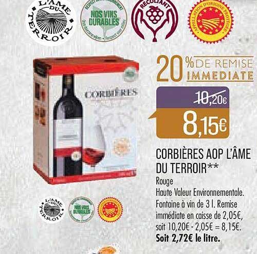 Corbières Aop L'âme Du Terroir