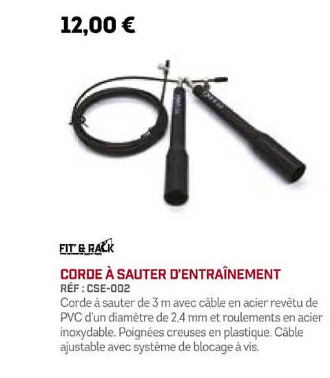 corde à sauter d'entraînement fit' & rack