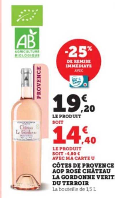 côtes de provence aop rosé château la gordonne vérité du terroir