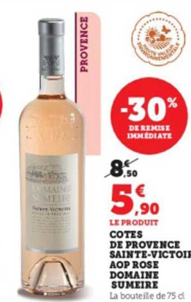 côtes de provence sainte-victoire aop rosé domaine sumeire