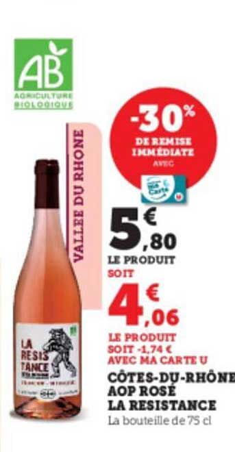 côtes-du-rhône aop rosé la resistance