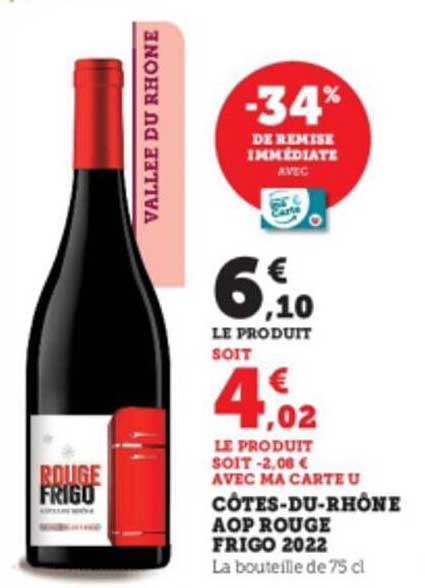 côtes-du-rhône aop rouge frigo 2022