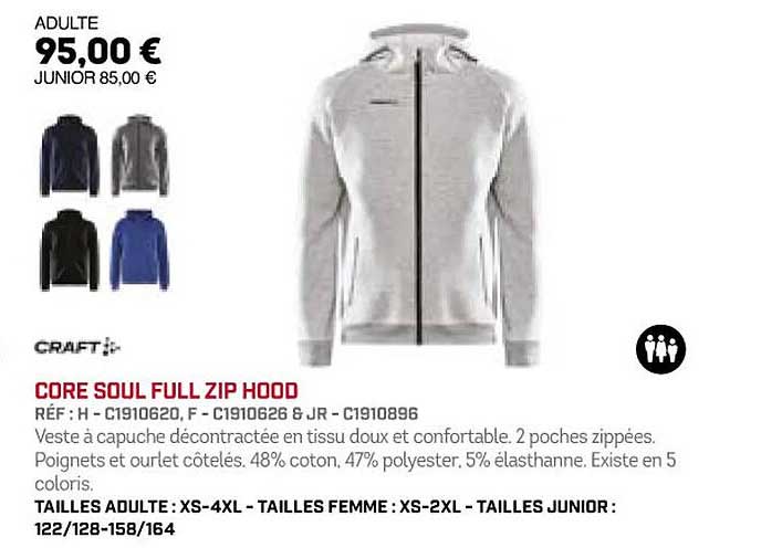 Craft Core Soul Full Zip Hood
