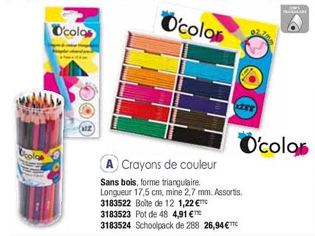 Crayons De Couleur O'color