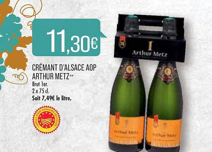 crémant d'alsace aop arthur metz