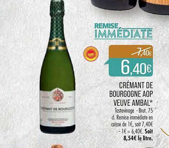 crémant de bourgogne aop veuve ambal